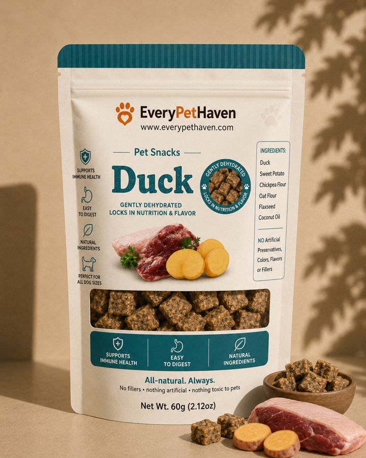 Duck Bites - EveryPetHaven gently dehydrated dog snack